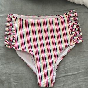 High waisted bathing suit bottoms
